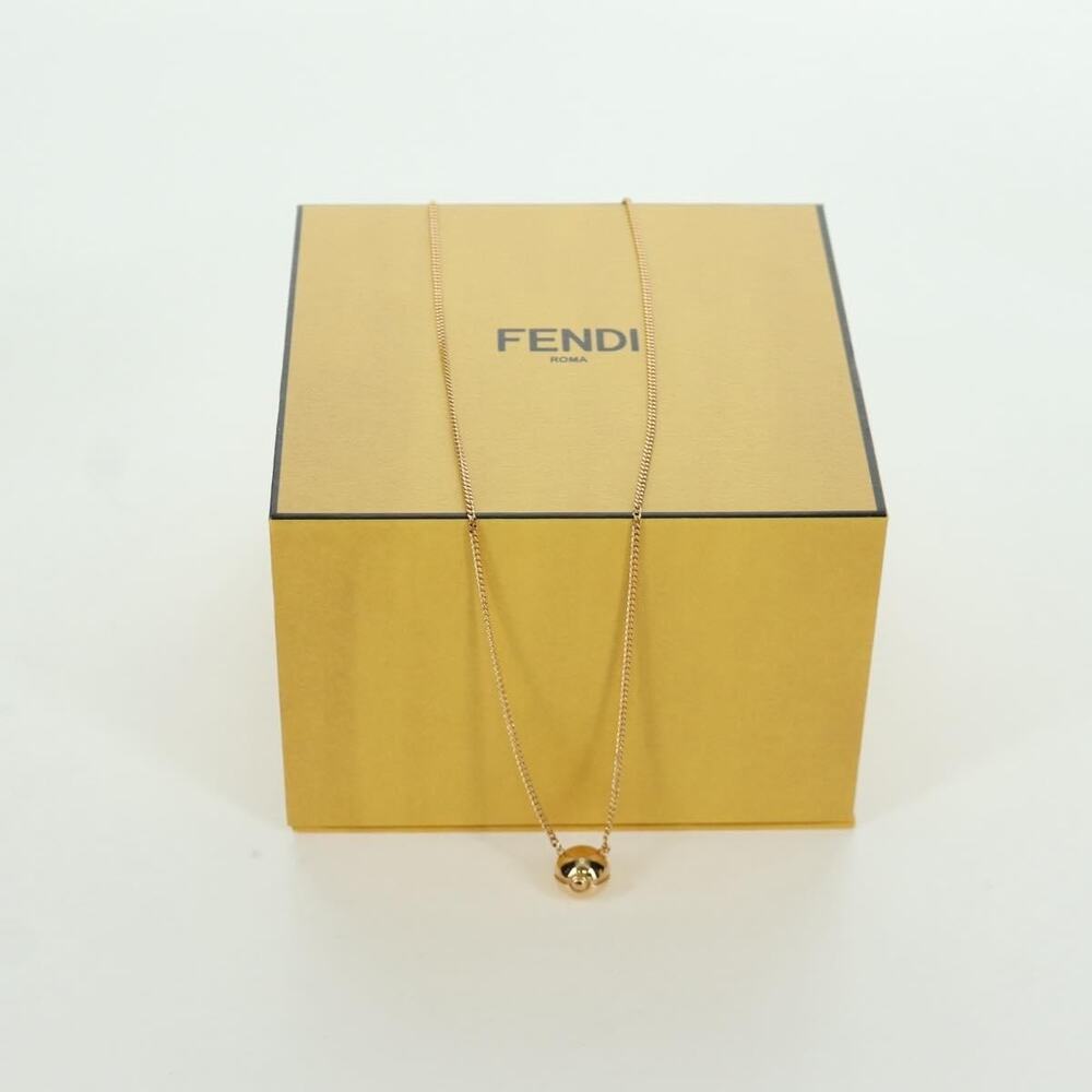 Fendi x Frgmt x Pokemon Pokeball Design Necklace Metal Gold